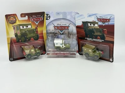 3 Sarge Disney Pixar Cars Radiator Springs Race &Rescue, Pit Crew and Christmas - Image 1 of 4