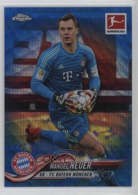 2018-19 Topps Chrome Bundesliga Blue Wave Refractor /99 Manuel Neuer #59 - Image 1 of 2