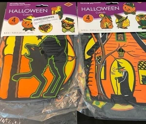 Beistle Pkgd Halloween Cutouts 9 Inch 8 Pack, 2-4 Packs. 8 Different Designs - Picture 1 of 6