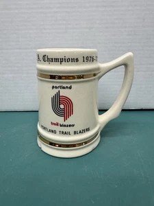 Vintage 1976-77 Portland Trail Blazers NBA Champions Stein - Picture 1 of 6