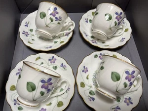 Noritake Violet Dream Demitas Cup Set Of 4 Storage Item - Picture 1 of 5