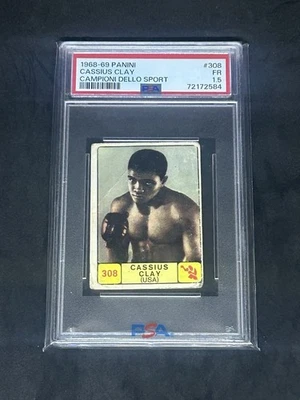 1968 Panini Boxing Campioni Dello Sport #308 Cassius Clay/Muhammad Ali SGC 1.5 - Image 1 of 2