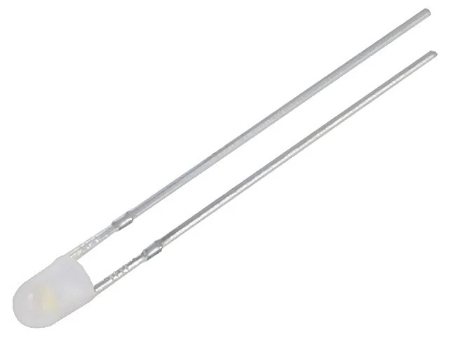 5X OSM5YK3C42A LED bianco caldo 3 mm 750-1120mcd 40° anteriore: bombato... - Immagine 1 di 1