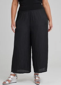 TS TAKING SHAPE Crushed Wide Leg Diva Pants Indigo/Navy Size 18 *NWTS* - Picture 1 of 5