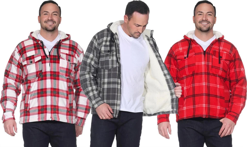 Herren Holzfäller Hemd Thermo mit Kapuze, Gr. M L XL 2XL - Bild 1 von 1