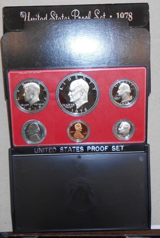 1978 US Mint  6 PC Clad Coin Proof Set Cover