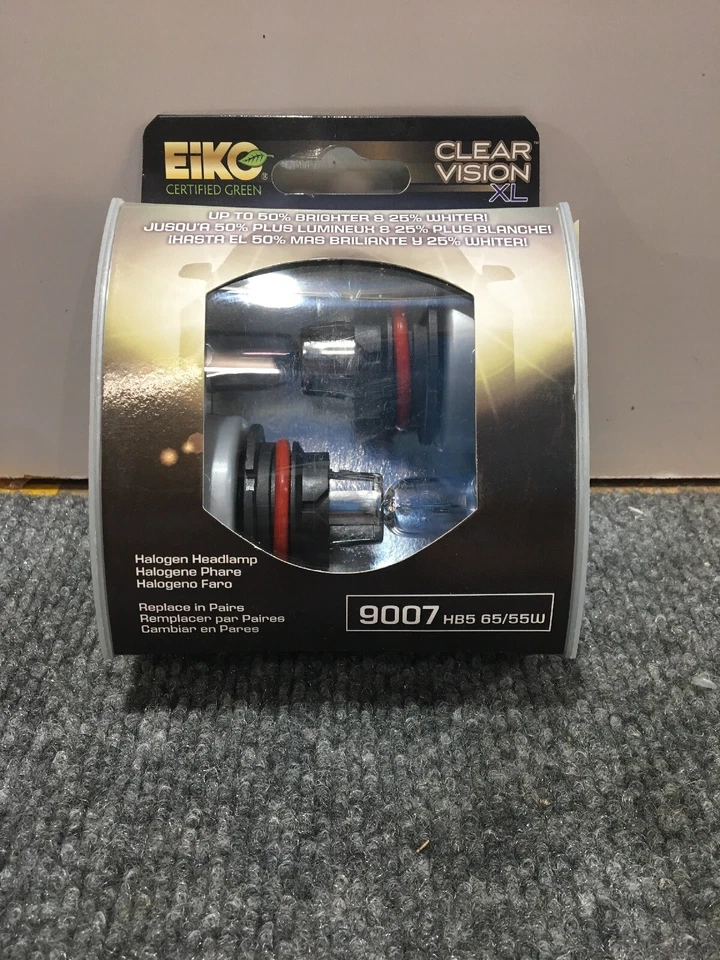Twin Pack Eiko 9007CVXL2 Headlight Bulb-ClearVision XL 9007 - Image 1 of 4