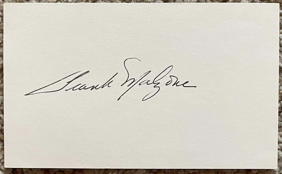 Tarjeta firmada por Frank Malzone - Debut de los Ángeles Medias Rojas 1955 Foto 1 de 1