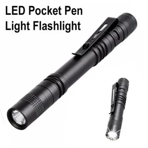 Linterna LED Clip Mini Luz Pluma Bolsillo Portátil Pluma Antorcha Lámpara 2024 UK- - Imagen 1 de 14