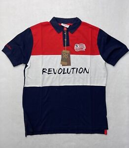 Mitchell And Ness New England Revolution Polo Shirt Size Medium MLS Soccer NEW