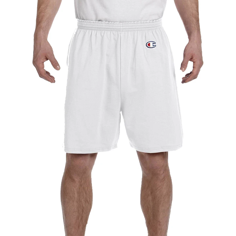 Pantalones Cortos Champion Adultos Gimnasio 100% Algodón Jersey Calce Atlético Completo 8187 S-3XL Foto 1 de 2