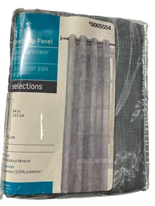Panel Style Selection Mineral Blue 52" x 84" se adapta a varilla para cortinas de 1,5" - Imagen 1 de 4
