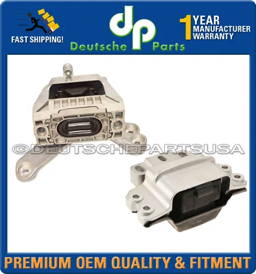 Juego de 2 montaje de transmisión de montaje de motor para VW Golf Jetta Passat Foto 1 de 4