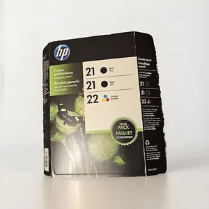 HP Printer Ink 3 Pack 21,21,22 - Picture 1 of 4