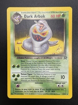 DARK ARBOK W Stamp Stamped Pokemon Card - WOTC Promo - Team Rocket 19/82 NM (C) - Image 1 of 4
