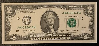 March 13th 2019 Birthday Anniversary Bill $2 US Dollars FRN. **L@@K** 03-13-2019 - Image 1 of 2