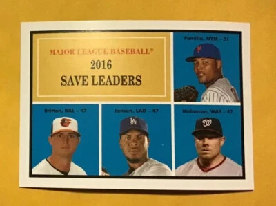 2016 Topps Throwback Thursday League Leaders Save Familia Mets #107 PR 374 - Image 1 of 2