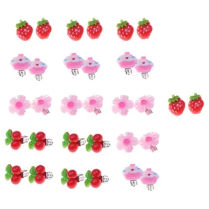 16pcs Earrings DIY Hanging Pendants Kids Decor Clip for Girls Children - Picture 1 of 12