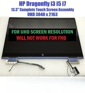 Nuevo HP ELITE DRAGONFLY G1 13.3 LCD PANTALLA TÁCTIL Bisagra UHD 4K L83451-001 - Imagen 1 de 2