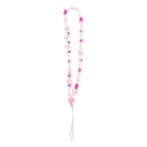 2 Pcs Nachahmung Perlen Handy Lanyard Handy-Anhänger Herz Telefon - Zdjęcie 1 z 12