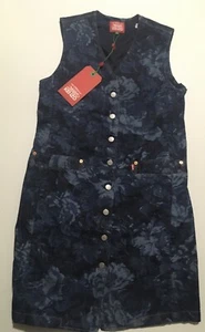 LEVI’S X KENZO DENIM DRESS FLOWER  SIZE L, Brand New - Picture 1 of 9