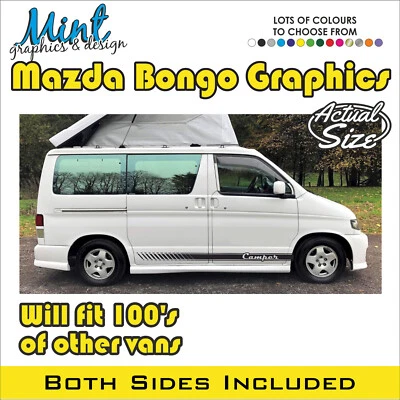 MAZDA BONGO Camper Side Stripe Decals Stickers Van Graphics NO P&P 015 - Image 1 of 3