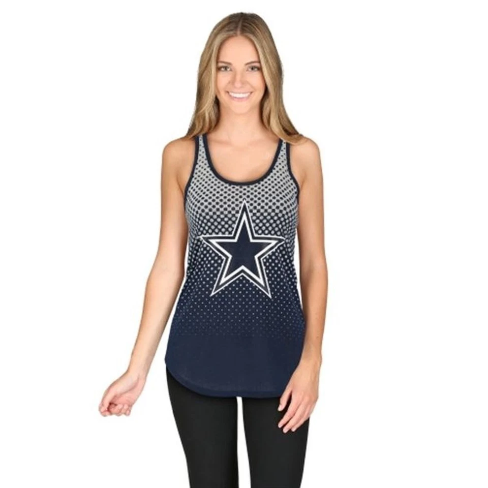 Dallas Cowboys NFL Womens New Day Tri-Blend Tank Top, Medium Foto 1 de 1