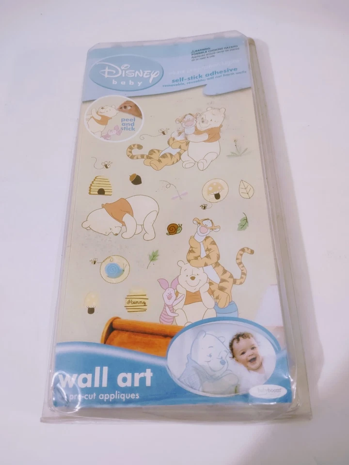 DISNEY BABY - POOH & FRIENDS - WALL ART SELF ADHESIVE BOY OR GIRL NURSERY