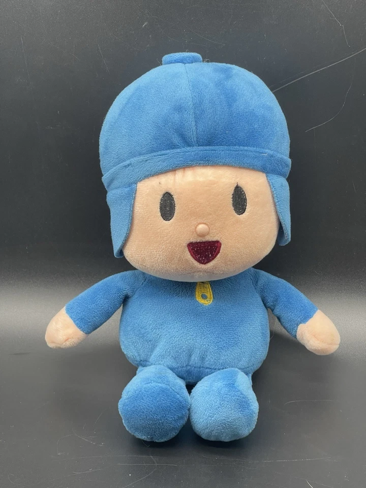 Pocoyo Famosa Peluche Figura Muñeca Niño Azul Vinilo Cara 2010 TV Dibujos Animados Foto 1 de 4
