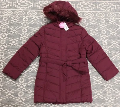 Nuevo abrigo acolchado con capucha The Children's Place Girls - mediano (7/8) - remolacha azucarera Foto 1 de 4