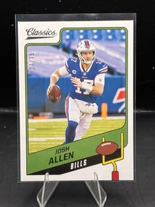 2021 Classics Josh Allen Parallel Card /75 SP Buffalo Bills - Picture 1 of 2
