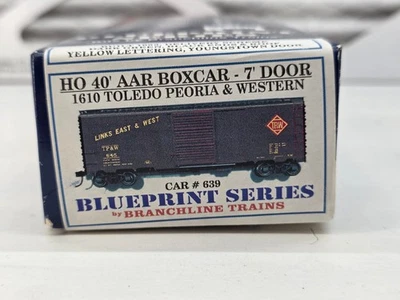 Branchline Trains HO Kit 1610 - 40' AAR Boxcar Toledo Peoria & Western #604158 - Image 1 of 2