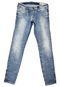 Vaqueros mujer DIESEL Skinzee-Low-ZIP W29 L32 azul super slim skinny cintura baja K2 - Imagen 1 de 6
