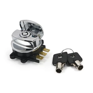 Interruptor de encendido bisagra lateral Harley-Davidson Softail 96-10, Dyna 08-11, FLHR 94-13 - Imagen 1 de 5