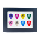 PLECTRUM SPECTRUM™ 4" x 6" Guitar Pick Display - CLEAR/8 Picks- FRAME INCLUDED 