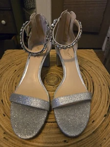 Badgley Mischka Catalina Open Toe Block Heel size 10 - Picture 1 of 5