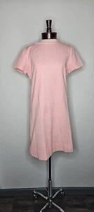 Vintage 1960s 1970s Dalton Pink Stripe Shift Dress - Picture 1 of 6