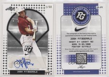 2018 Leaf Perfect Game National Showcase Black /50 Josh Fitzgerald #BA-JF3 Auto