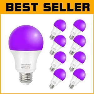 Efficient 12W E26 Black Light Bulbs - Perfect for Halloween and Festive Decor - Picture 1 of 8