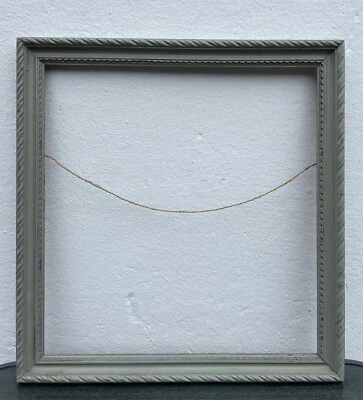 Antique Picture Frame Off-White Vintage Shabby Chic Wood Art Nouveau Art Deco - Image 1 of 4