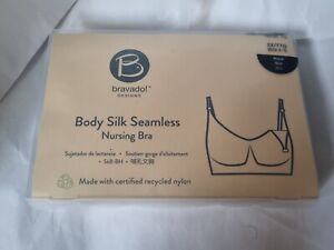Bravado Body Silk Seamless Nursing Bra Black Size xxl 