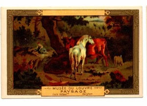 ANCIEN CHROMO - MUSEE DU LOUVRE - N°16 : PAYSAGE / ECOLE HOLLANDAISE - Picture 1 of 1