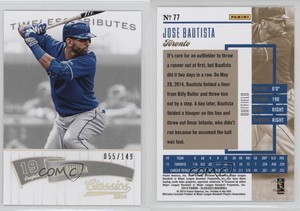 2014 Panini Classics Timeless Tributes Silver /149 Jose Bautista #77