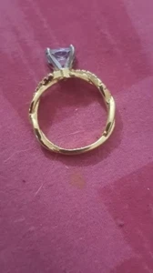 Women's Pure Yellow Gold 2 Ct Diamond Ring 14K Bizotherapie Gemstone Size 6-10 - Picture 1 of 4