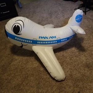 NEW Vtg Pan Am Airlines 32” Inflatable Airbus Airplane Plane Hanging Adverting - Picture 1 of 9