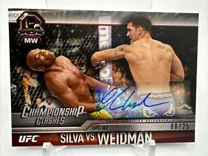 Chris Weidman 2015 Championship Clashes Auto 8/25 UFC - 839 - Picture 1 of 2