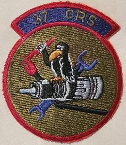 Cold War USAF US Air Force 37th CRS Component Repair Squadron Patch 3" SUBDUED - Picture 1 of 2