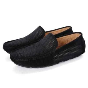 Mocasines para caminar para hombre Zapatos sin cordones Mocasines Informales Barco Hecho a mano Zapatos transpirables - Imagen 1 de 28