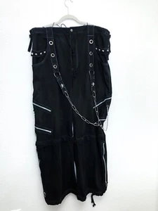 NEW Men’s TRIPP  NYC Size 2XL  Long - Black White Stitch Goth Pants VINTAGE Y2K - Picture 1 of 8