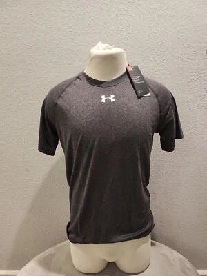 Camiseta deportiva Under Armour gris para hombre SM/P Foto 1 de 4